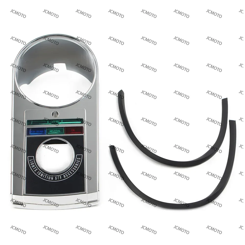 Accessories Motorcycle Chrome Speedometer Speedo Dash Panel Cover Housing Kit For Harley Davidson Softail 1971-1990