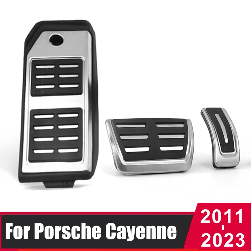 

For Porsche Cayenne 2018-2022 2023 Cayenne 958 2011-2017 Car Accelerator Fuel Brake Pedal Foot Rest Pedals Pad Cover Accessories