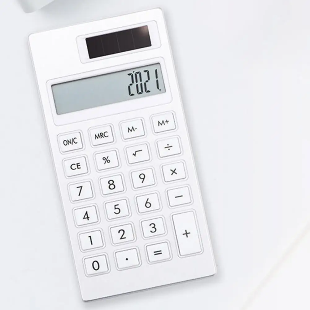 เครื่องคิดเลขยางยืดหยุ่น12หลักพร้อมจอแสดงผล LCD สำหรับสำนักงานโรงเรียนบ้านง่ายต่อการอ่านสำหรับสำนักงานสำหรับบ้าน