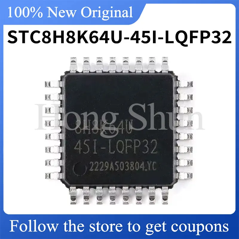 

1PCS NEW STC8H8K64U-45I-LQFP32 Hard outer shell