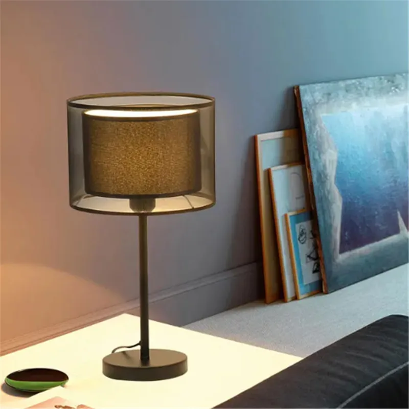 Imagem -05 - Retro Floor Lamp Tecido Lampshade Lâmpada Led Vertical Luxo Minimalista Iluminação Quarto Cabeceira Sala de Estar Sofá Personalidade