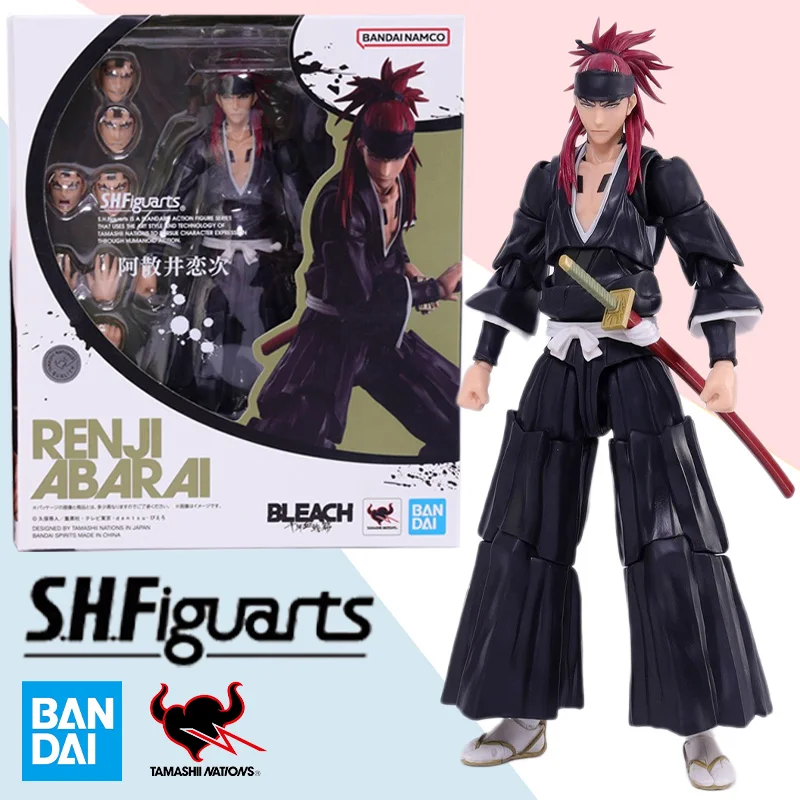 

Original Bandai Anime Action Figure BLEACH SHFiguarts Abarai Renji Finished Model Kit Collection Toy Gift for Children Kids