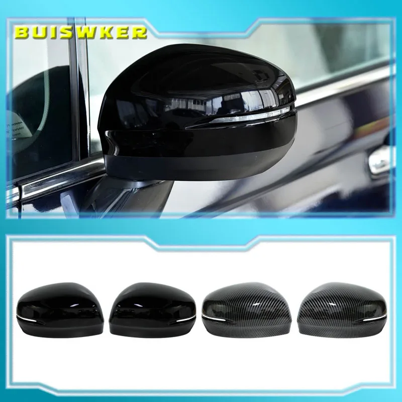 

For Honda Odyssey 2015-2021 Car Sticker Rearview Side Mirror Cover Wing Cap Exterior Door Case Trim Black