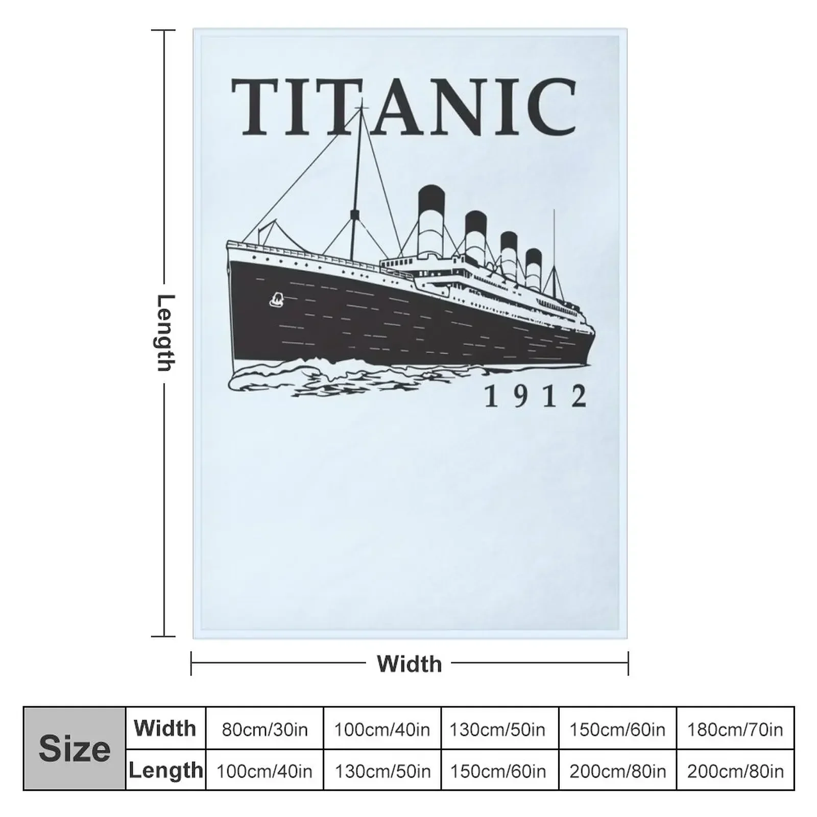 New Titanic Queen of the Ocean Vintage Cruise Sinking Ship Atlantic Voyage Throw Blanket Kid'S anime Baby Blankets