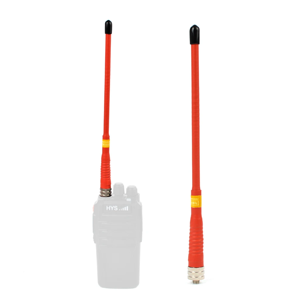 FP761 Dual Band SMA-F Handheld Antenna Portable Walkie-Talkie Soft Whip Antennas for Baofeng UV-5R UV-82 WOUXUN Ham 2-Way Radio