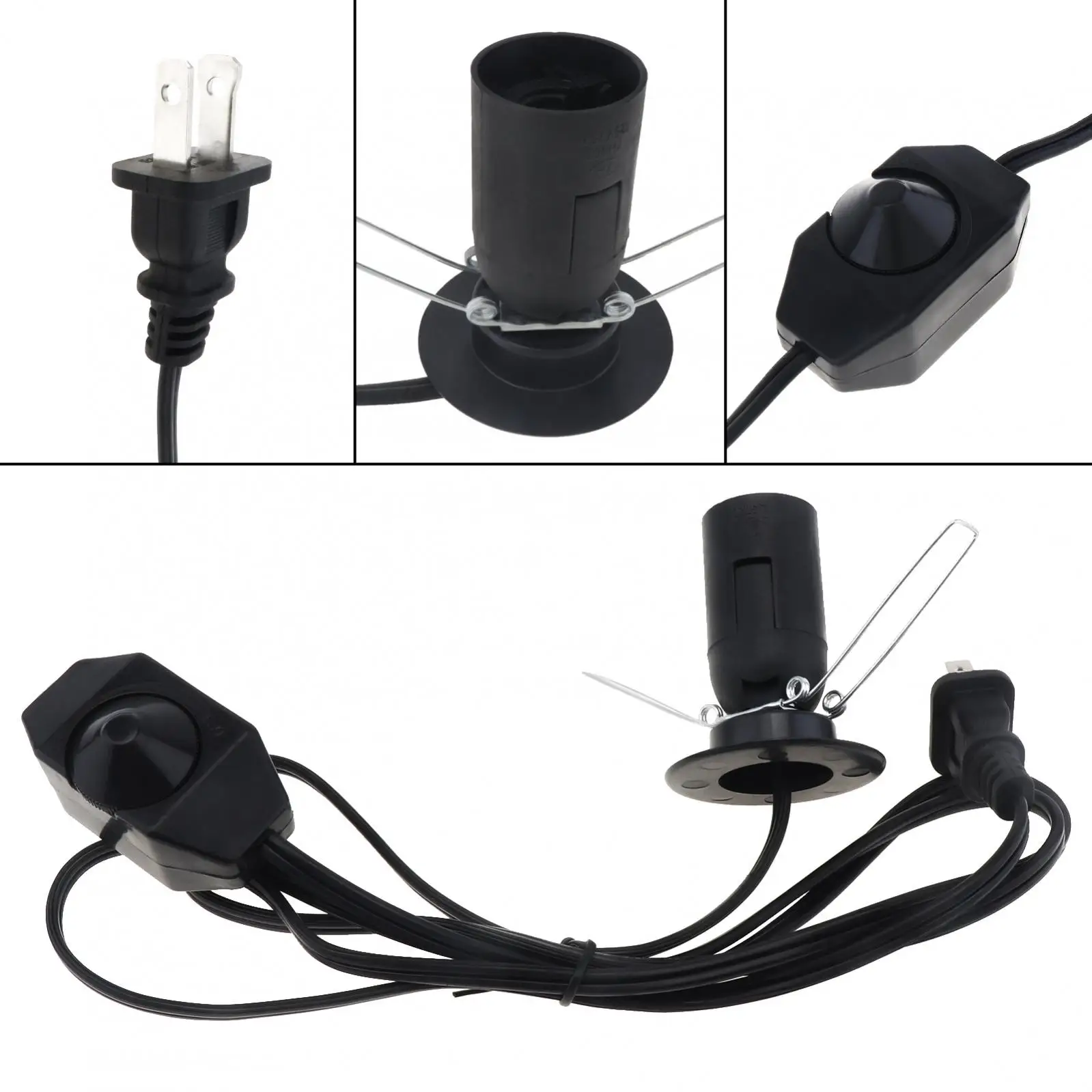 Sal Lamp substituição Cord com controle Dimmer, Himalaia Rock Crystal, E12, 110V