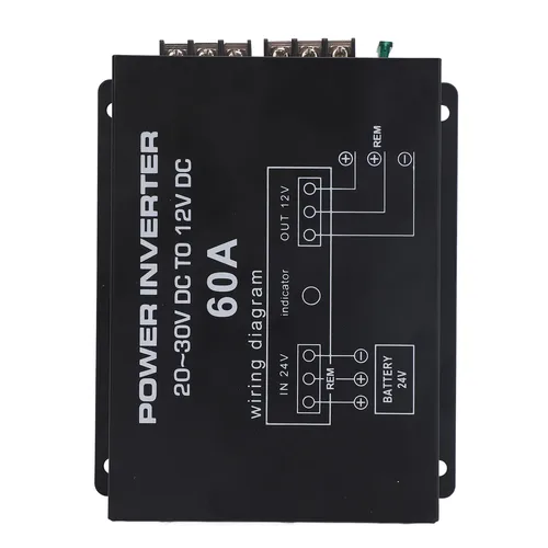 Convertidor reductor de voltaje de 24V a 12V con Control de temperatura para automóviles, camiones, RVS, SUV, autobuses