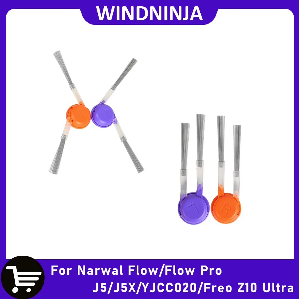 Side Brush Replacement Parts for Narwal Flow/Flow Pro/Freo Z10 Ultra/J5/J5X/YJCC020 Robot Vacuum Cleaner Accessories Consumables