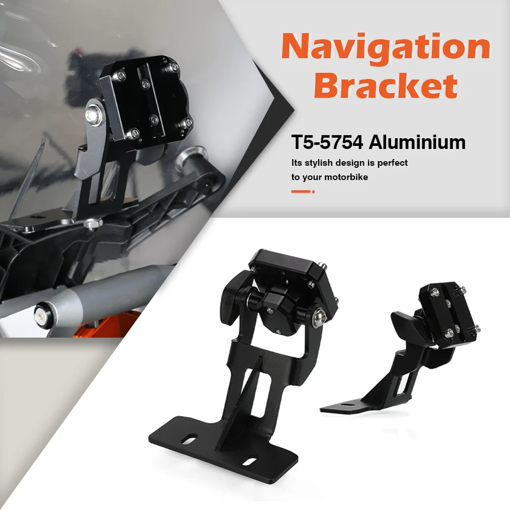 

FOR KTM 890 Adventure S/R 2023-2024-2025 GPS Navigation Mount Motorcycle Phone Mount Bracket Rotatable Adjustable AMPS Mount