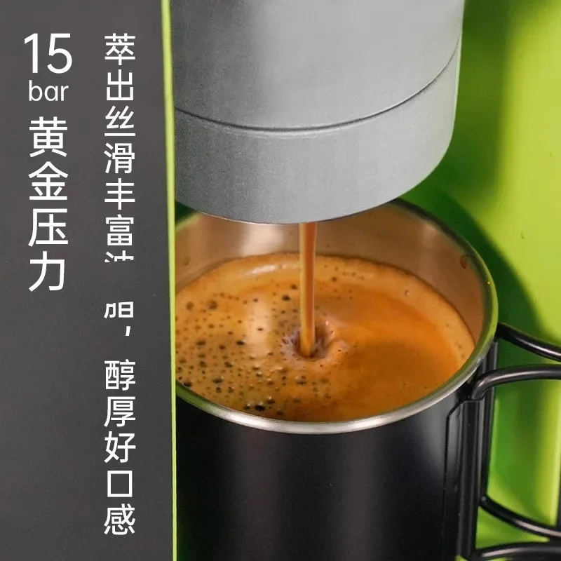 Leader Coffee Machine Full Semi-automatic Espresso Machine Small Home Outdoor Portable Coffee Machine Bag Nespresso