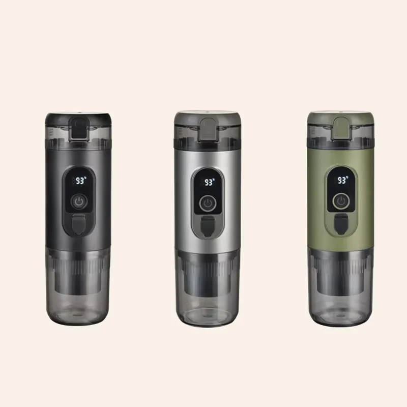 

Battery Espresso Machine for Travel, Self-Heating Car Espresso Maker Compatible with Ground Coffee Capsule Coffee Maker
