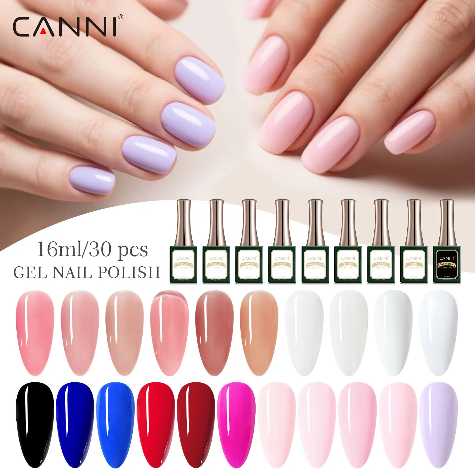 CANNI 16ml Diamond Top Coat TPO-FREI HEMA-FREI Abziehbarer UV-LED-Gel-Lack Nagelkunst Hochglanz-Schutzlack Nagelgel – Detail 6