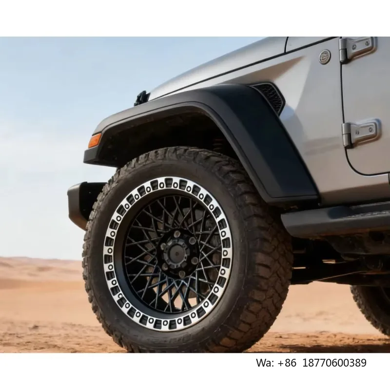 

Wholesale Beadlock Cast Wheels Matte Black/ Machined Lip for Toyota Tundra/Ford F150/Ram 1500/Toyota Prado/Land Cruise in Stock