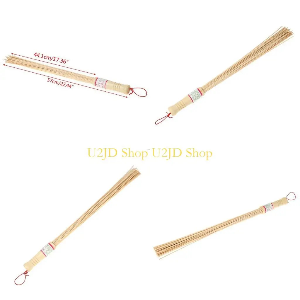 U2JD Natural Bamboo Wooden Relaxation Hammer Fitness Pat Environmental Handle