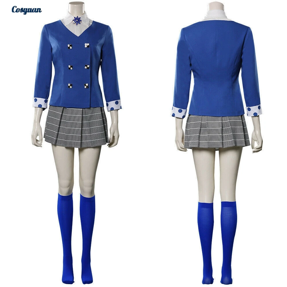 

Movie Heathers Cosplay Veronica Sawyer‌ Top Skirt Clothes Women Party Disguise Roleplay Halloween Costume Carnival Outfits Suits