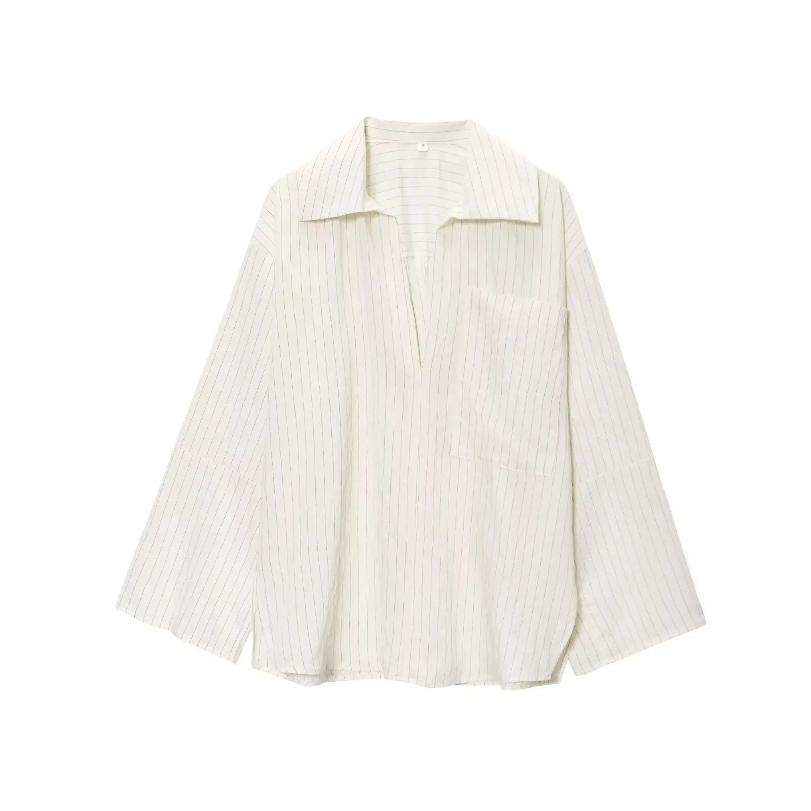 

2025 Autumn New Arrivals Triped Loose Shirts Women's Casual Chic Versatile Striped Split Lapel Long Sleeve Blouse