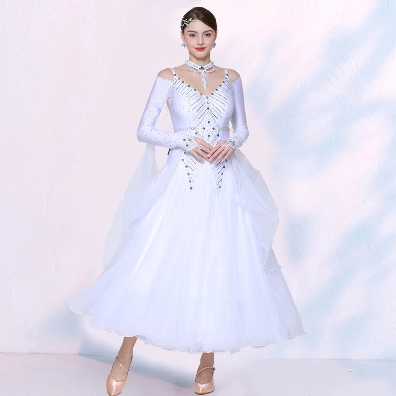 カスタマイズされた女性の大人のラテンスタンダードダンスジャズモダンダンス衣装ワルツ競技衣装パーティーパフォーマンス衣装