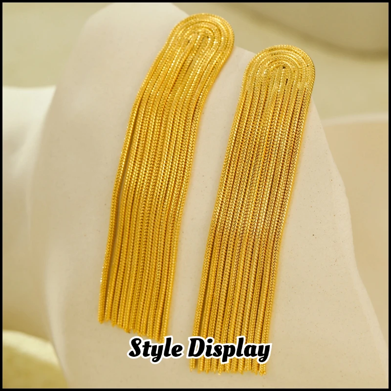 Stainless Steel Tassel Earrings Plated 18k Gold Color Non Tarnish Waterproof Trendy Jewelry Earrings For Women Gift