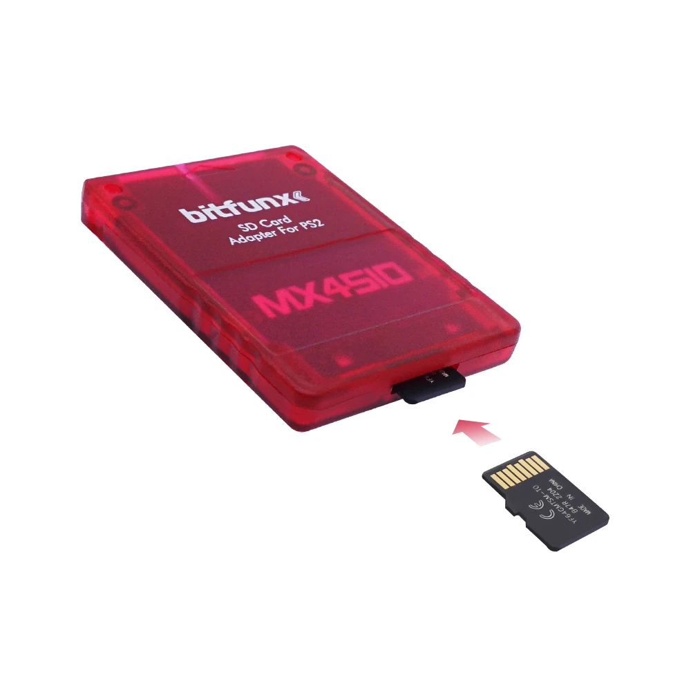 Adattatore per scheda SD Bitfunx MX4SIO SIO2SD Micro SD /TF per tutte le console di gioco PS2 Fat and Slim