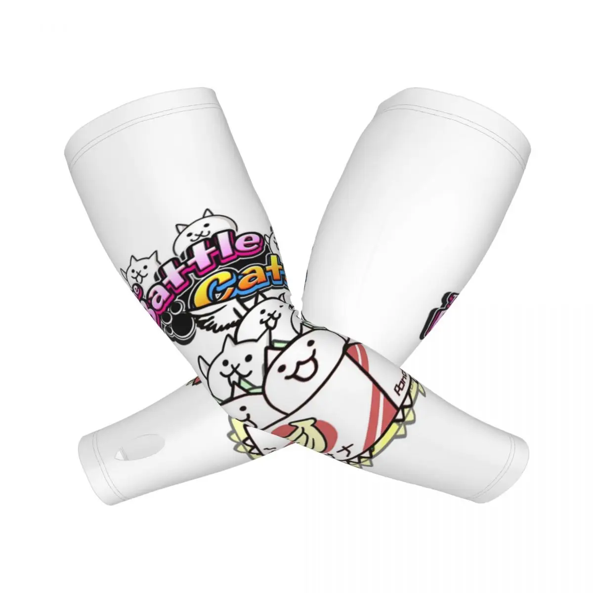 

Battle Cats Outdoor Arm Sleeves Sun UV Protection Cover Summer Ice Silk Cycling Tattoo Sleeves