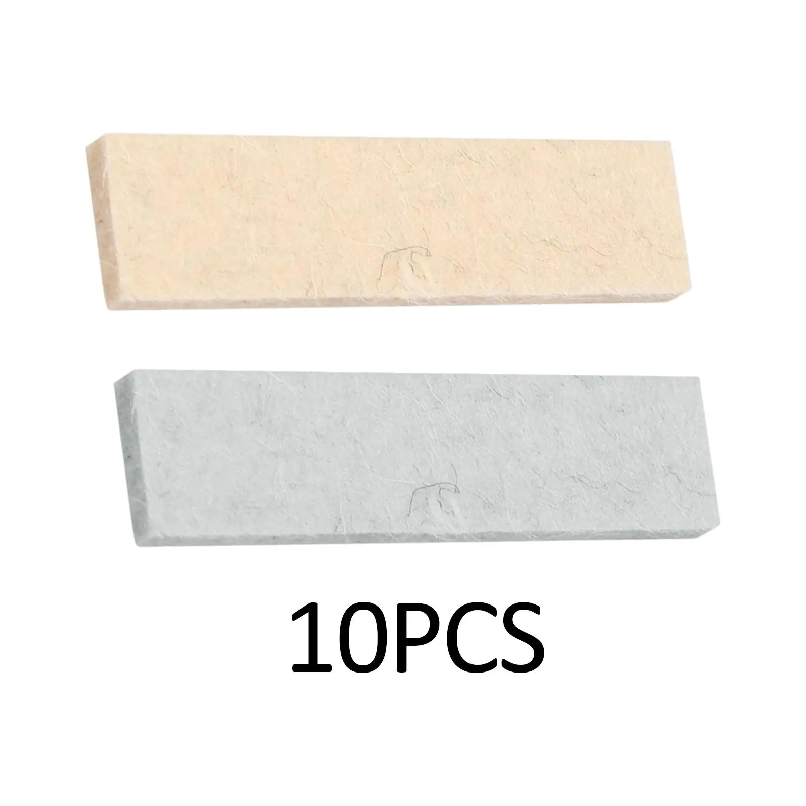 10 Pieces Exercise Bike Brake Pads Accessory Replacement Part Wool Felt