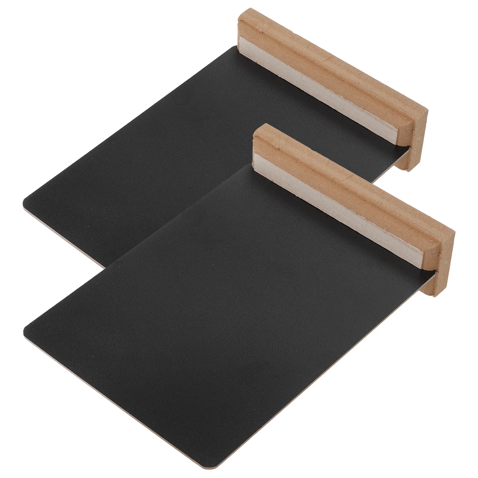 

2pcs Mini Chalkboard Sturdy Wooden Base Compact Double Sided Small Chalk Board Menu Message Display Home Office Use