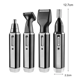 4in1 Rechargeable Nose Trimmer Beard Trimmer for Men Ear Eyebrow Nose Hair Trimmer for Nose and Ear Hair Removal Clean Machine