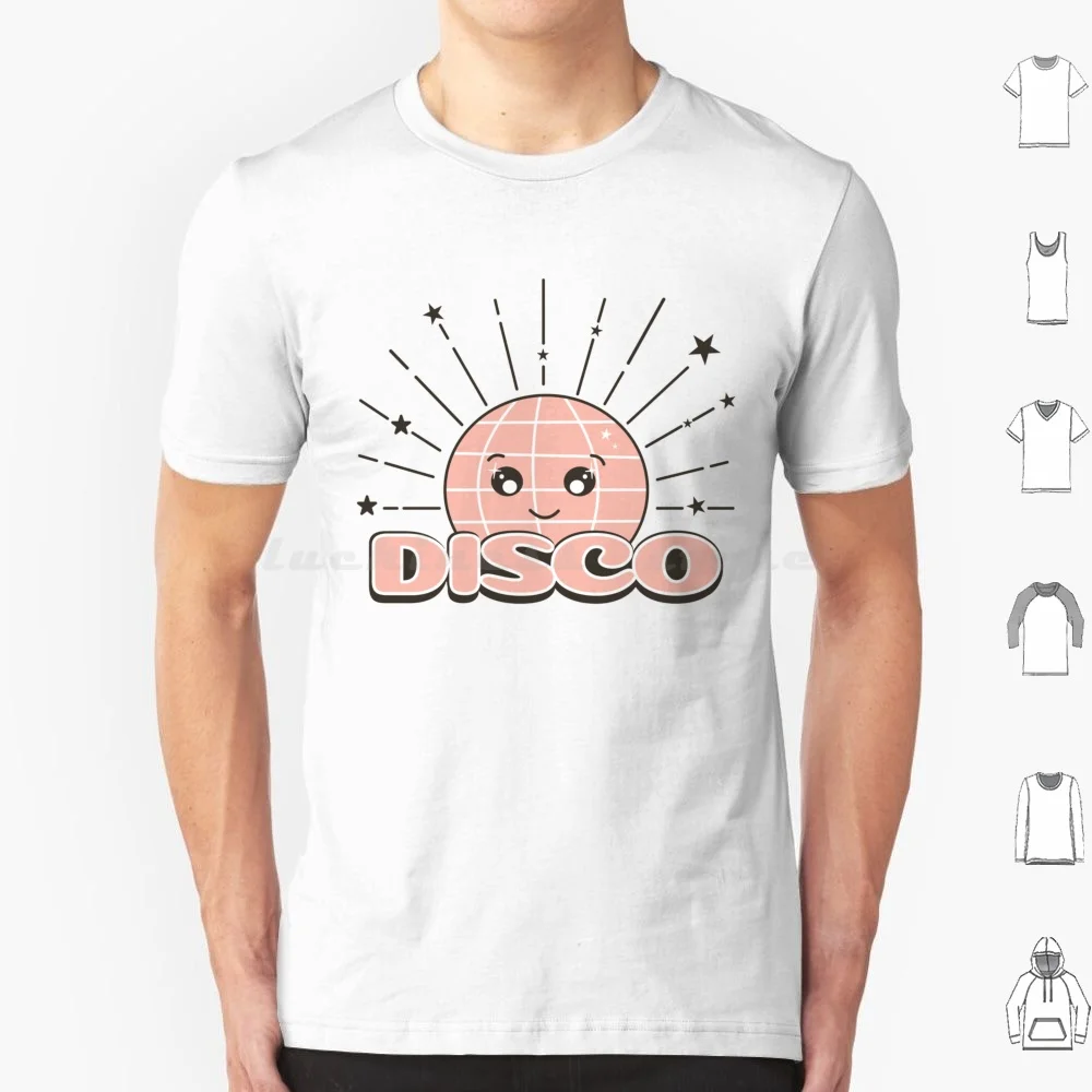 Pink Aesthetic Disco Ball T Shirt 6xl Cotton Cool Tee Retro Disco Dance Disco Ball Party Boogie Fever Vintage Disco White Disco