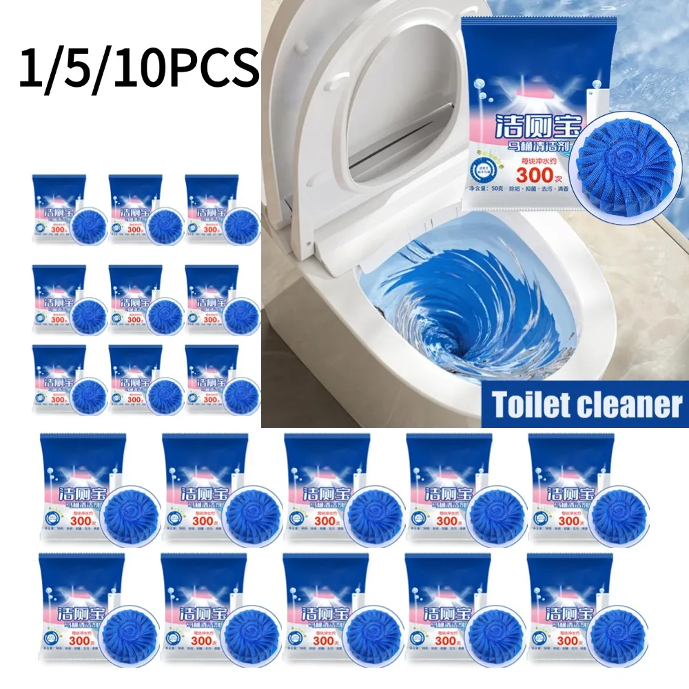 1/5/10 Stück Toilettenschüsselreiniger zum Desodorieren und Entkalken, langlebig gegen robuste Tabletten, automatische Toilettentankreiniger
