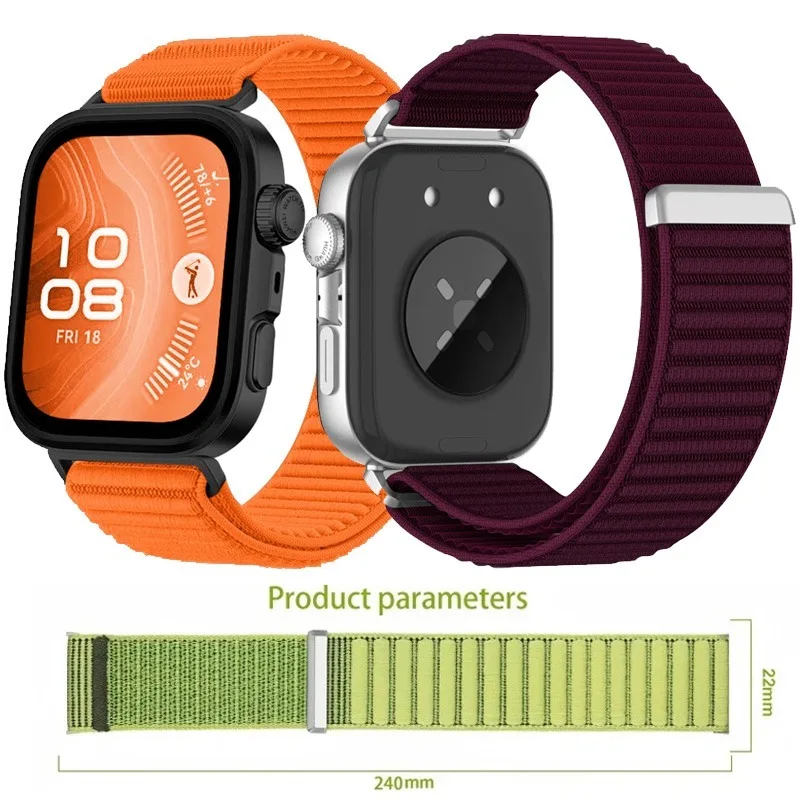 حزام حلقة مضفر ناعم من النايلون لساعة Huawei Watch Fit 4/4 Pro سوار مريح للتنفس Huawei Watch Fit 3 Correa Accessories #1