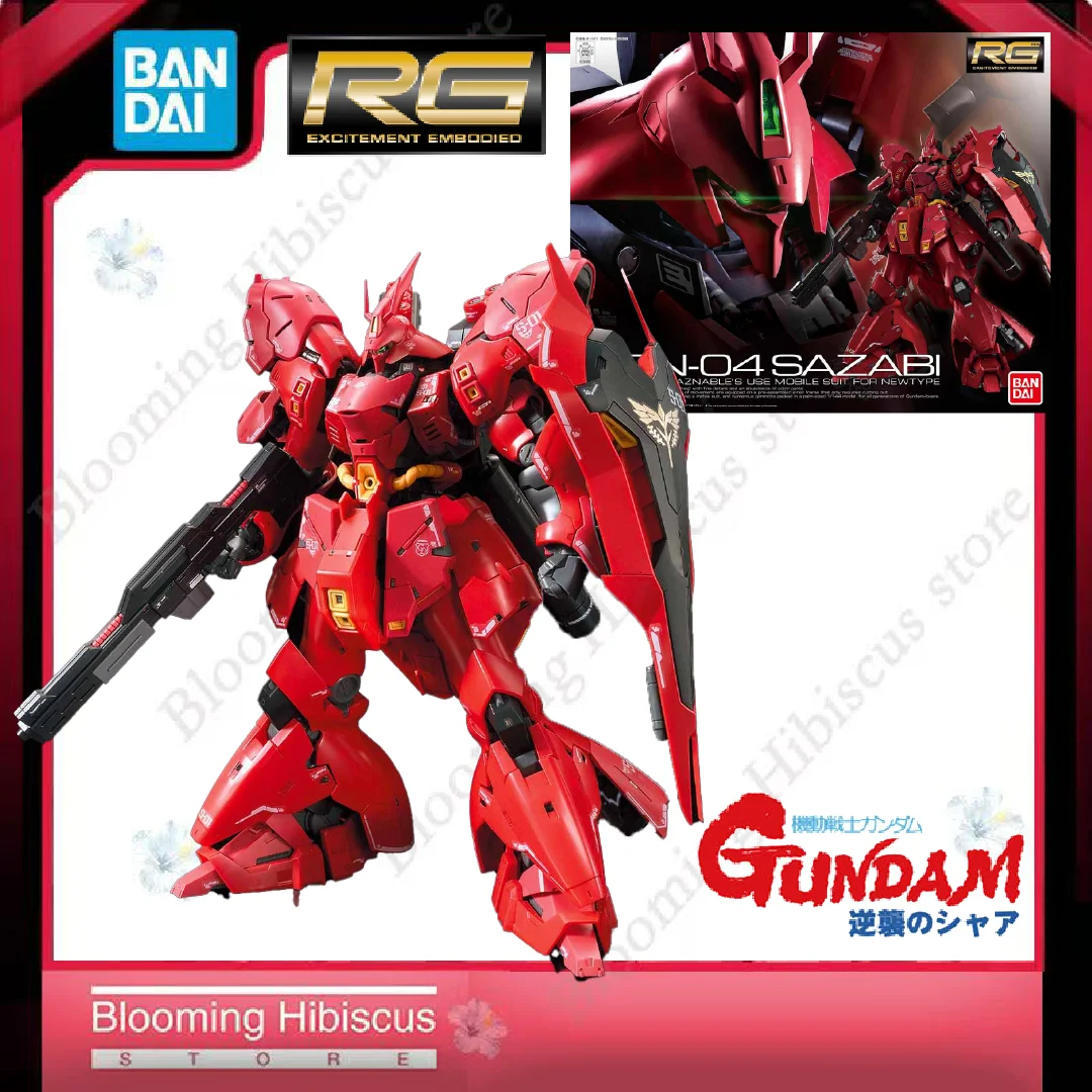 Bandai RG 1/144 MSN-04 Sazabi Gunpla Model Kit – Char's Counterattack, High Articulation, Full Armament, RG #29 Gundam In Stock