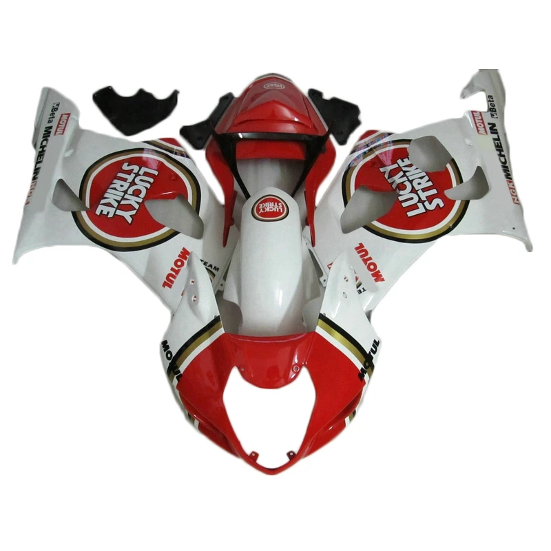 

Injection body frame for SUZUKI gsxr 1000 k3 k4 GSXR1000 red white LUCKY STRIKE fairing kit bodywork Fairings 2003 2004 WSX16