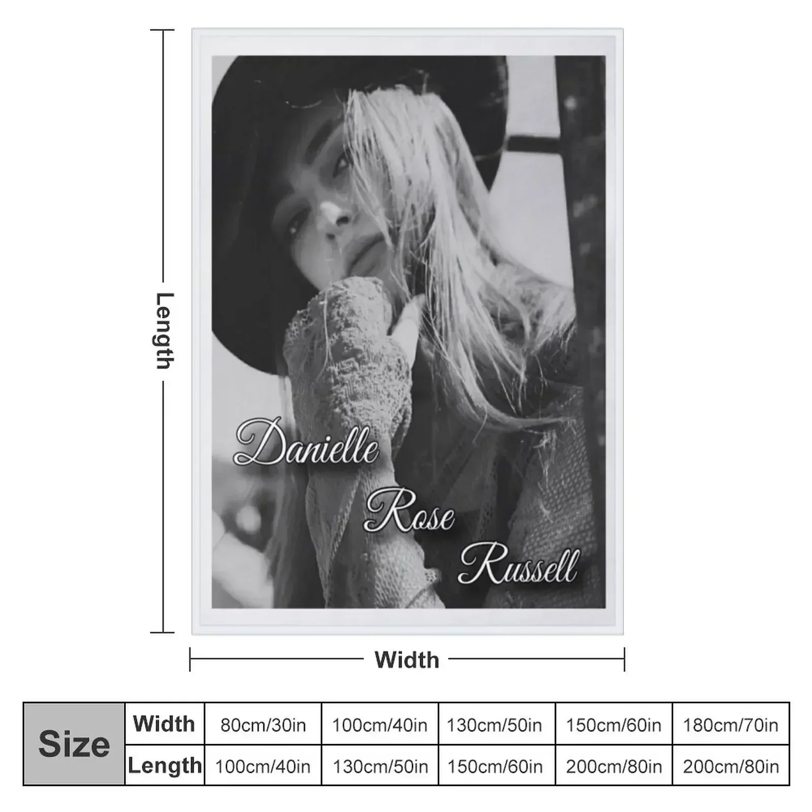 Danielle Rose Russell - Hope Mikaelson Throw Blanket couch cozy soft plush fuzzy picnic outdoor blanket