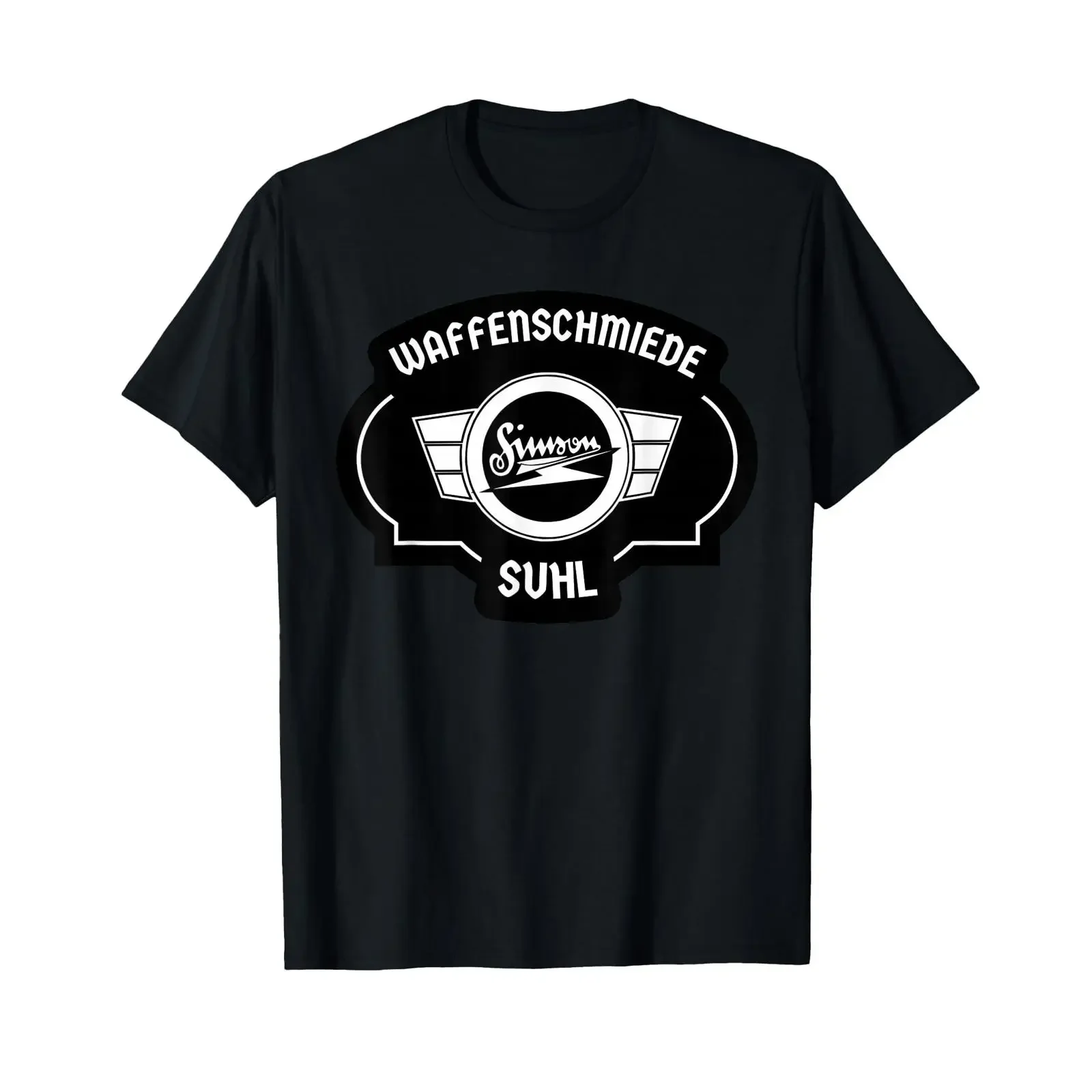 Waffenschmiede Suhl Simson SR1 2S50 51 Swallow T Shirt black vintage Washed Unisex Stylish Casual Top For Everyday Wear