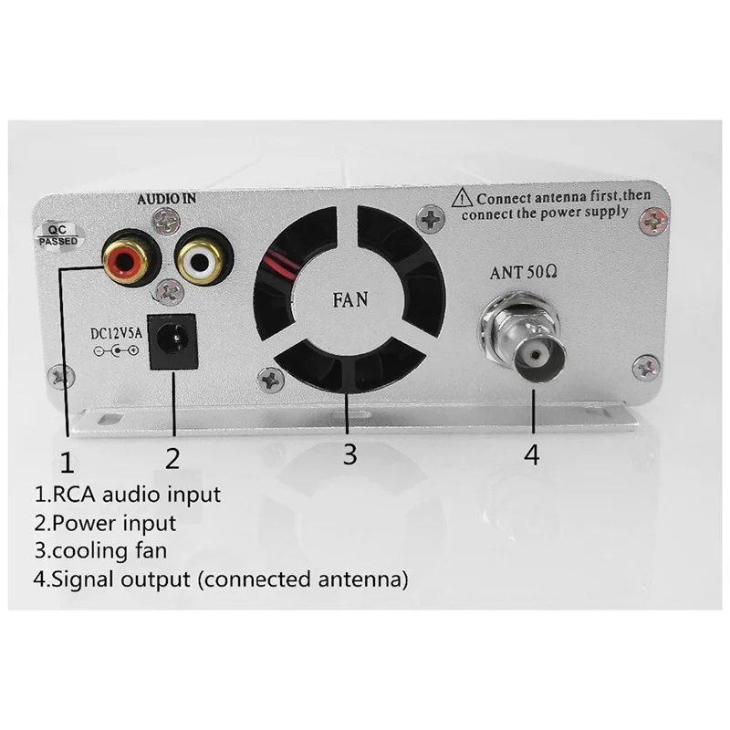 AA87 V2 15W 87-108MHZ Only Host ST-15B Frequency Modulation Broadcast Transmitter RF FM Stereo Transmitter