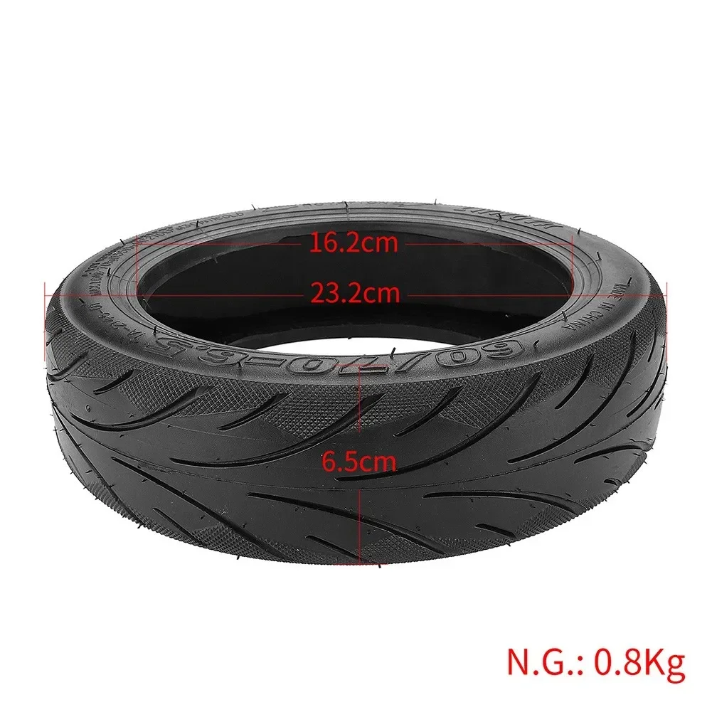 10 Inch 60/70-6.5 Rubber Tire With Gas Nozzle Tubeless Tires For Ninebot Max G30 G30E Electric Scooter Tyre Hoverboard Accessory