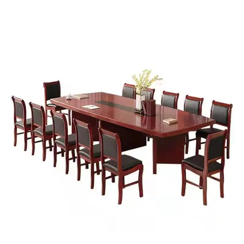 

Modern and simple, conference room table and chair combination, small unit, flat table negotiation