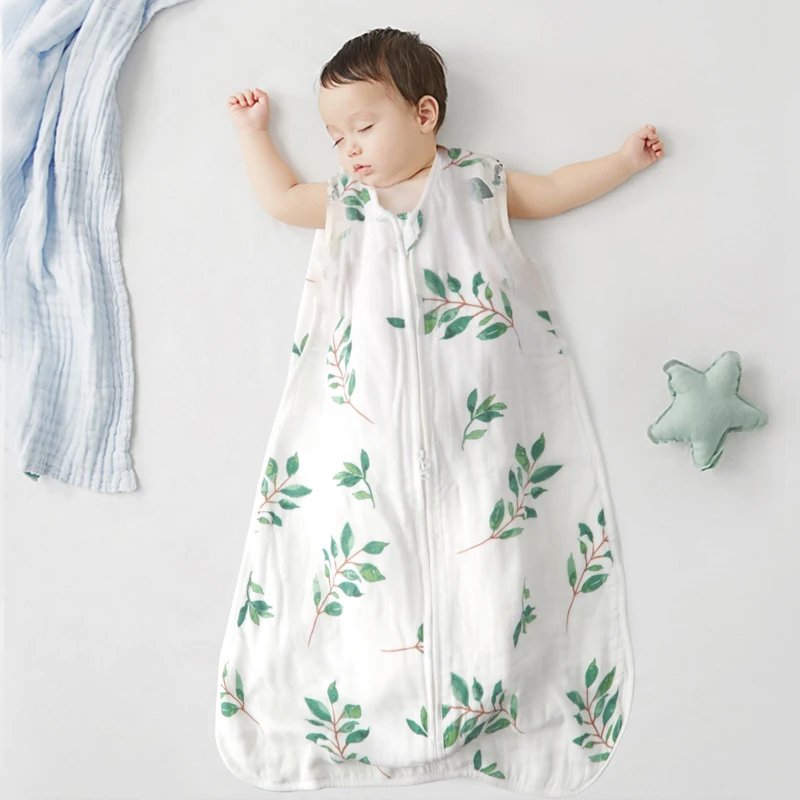 Summer Soft Baby Wrap Blankets Baby Sleeping Bag For Newborn Zipper Sleepsack Cotton Toddler Blanket Bedding Baby Sutff