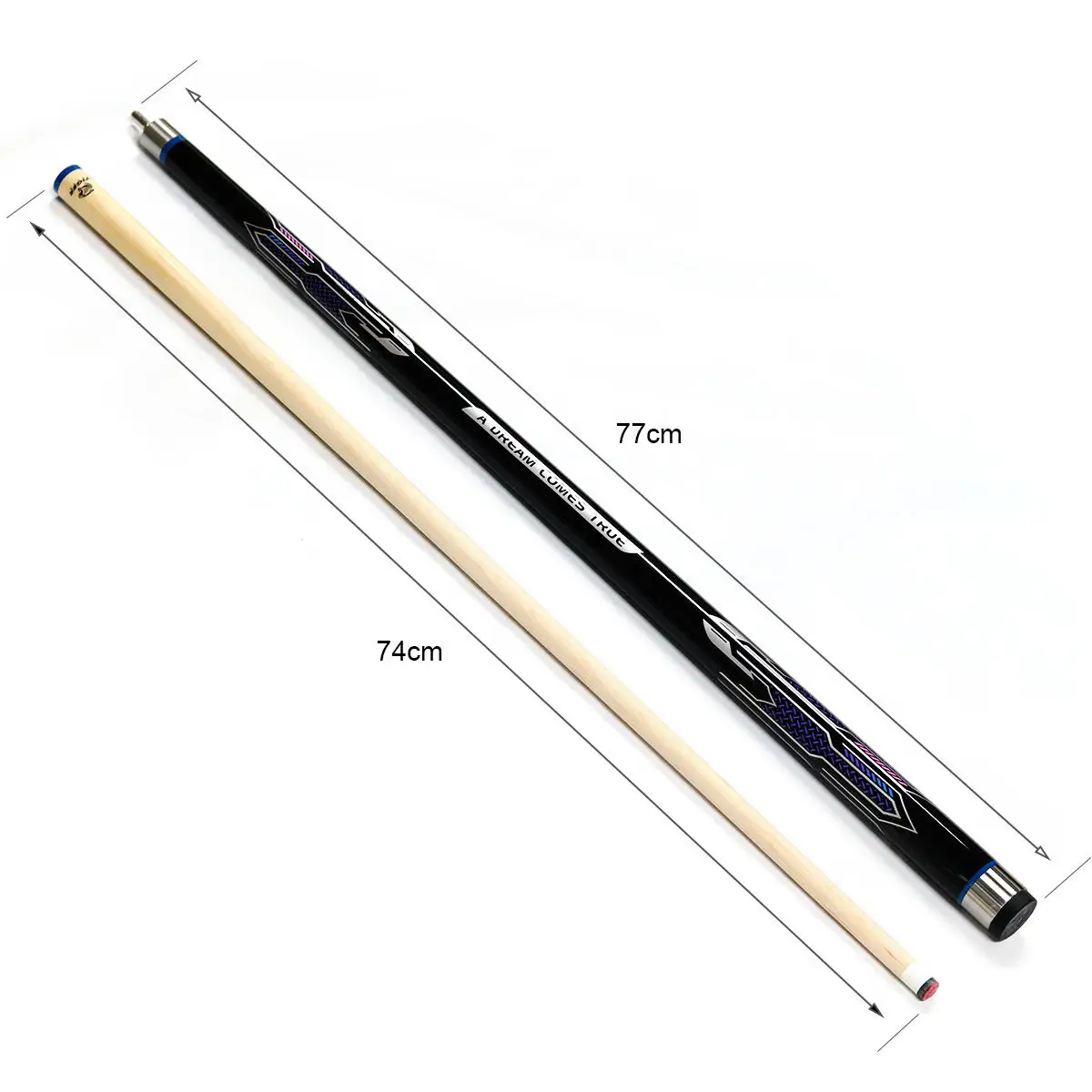 Premium New Style Maple Wood Uni-Lock Joint 1/2-PC Style 13mm Tip Billiard Game Playing Pool Cue Stick for sale