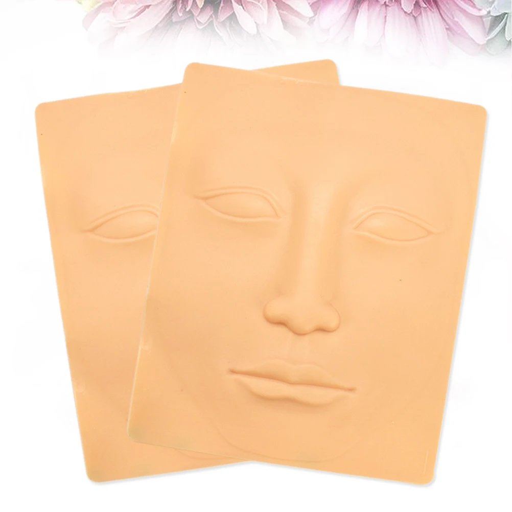

3D Face Shape Practice Skin Brow Micro-blading Eyebrow Trimming Makeup Silicone Fake