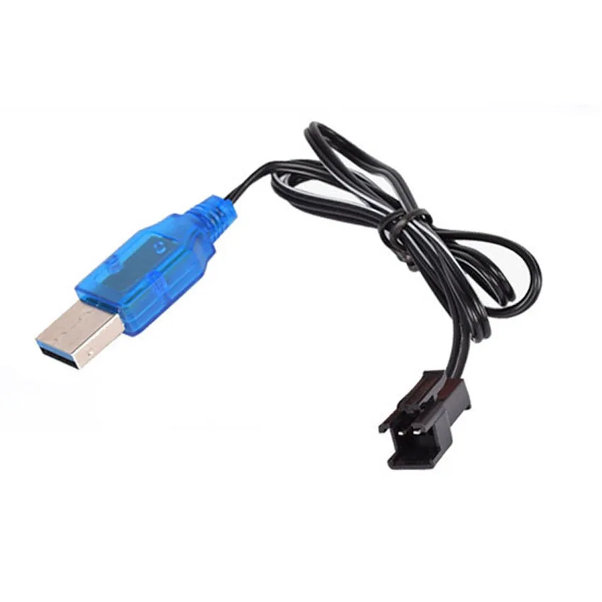 

1Pc 3.7V 400mA NiMh/NiCd Battery USB Charger Packs SM 2P Forward Plug Electric Toy USB Charging Cable