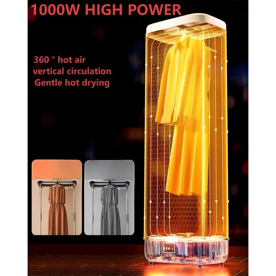 مجفف، آلة العناية بالملابس الصغيرة مع جهاز تحكم عن بعد، سريع وسهل الاستخدام، صغير، مناسب للمساحات الصغيرة والشقق والمركبات الترفيهية ودور #3