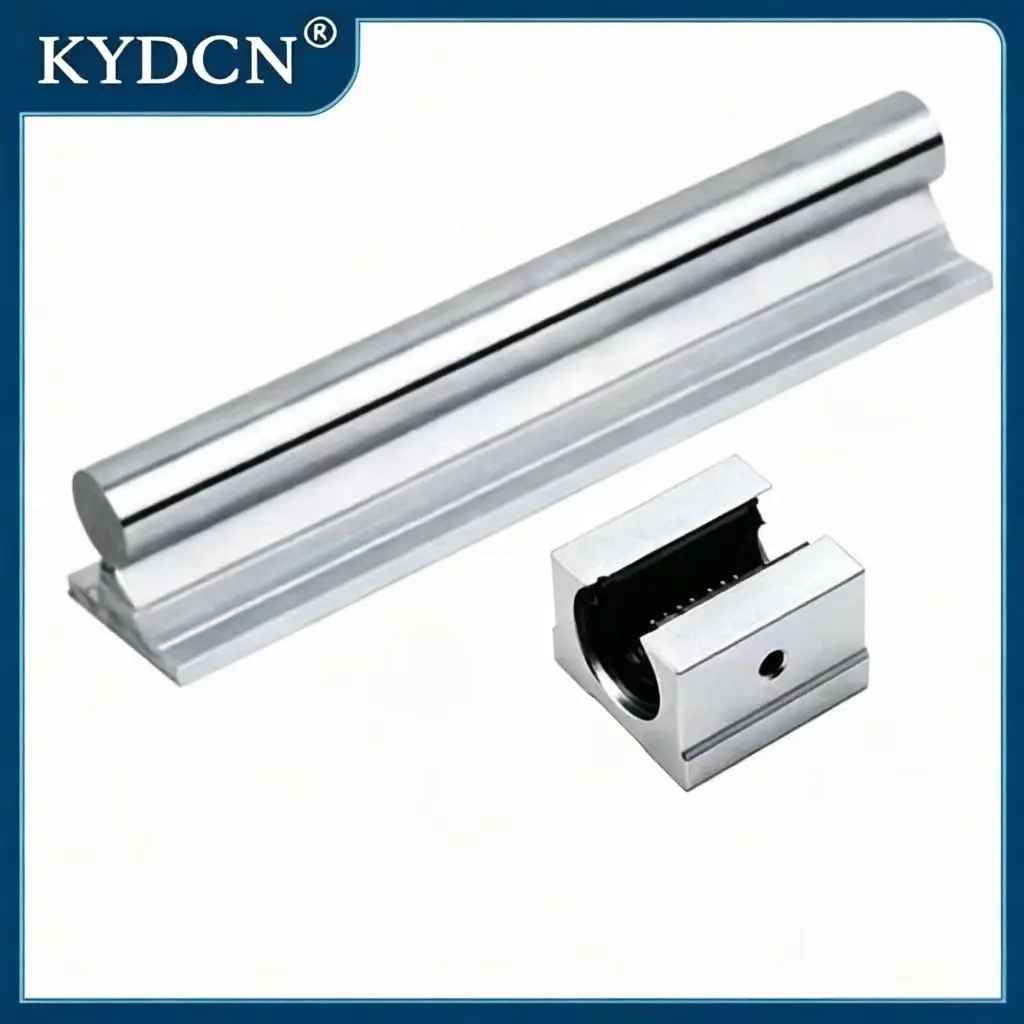 2Pcs SBR10/12/16 Linear Rails 200-1000mm + 4Pcs SBR12LUU Bearing Blocks CNC Machine X-Axis Movement Metal Working Tool Kit