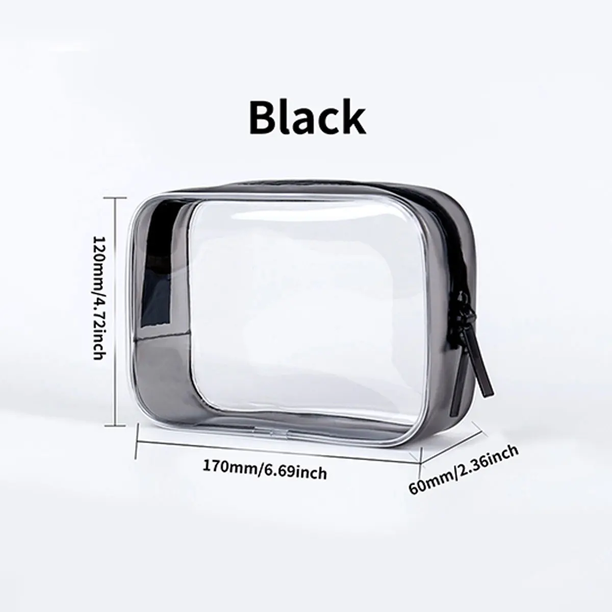 1pcs Large Capacity Makeup Bag, Travel Multifunctional Makeup Storage Bag, Transparent Waterproof and Dustproof Toileting Bag