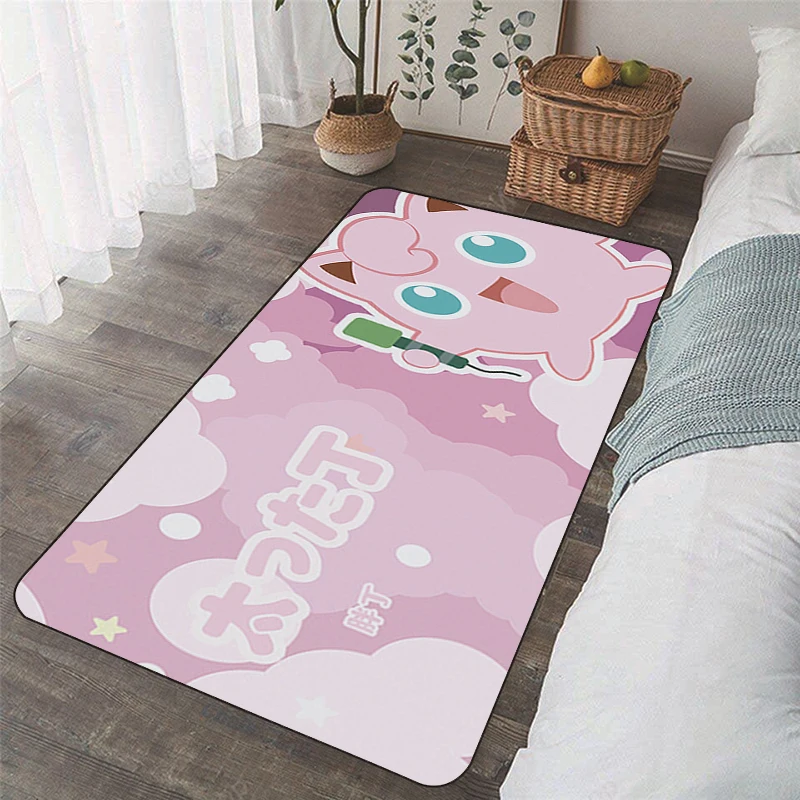 Kawaii Pokemon Kitchen Carpet Pikachu Home Entrance Mat Living Room Rugs  Cute Gengar Bedroom Foot Mats Prayer Bathroom Doormat