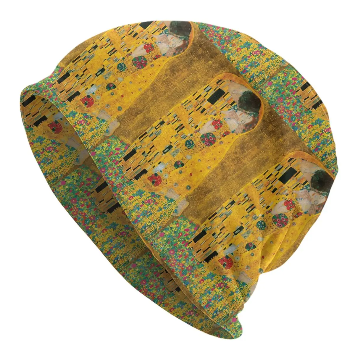The Kiss By Gustav Klimt Men Women Adult Beanies Caps Knitted Bonnet Hat Warm Hip Hop Autumn Winter Outdoor Skullies Hats