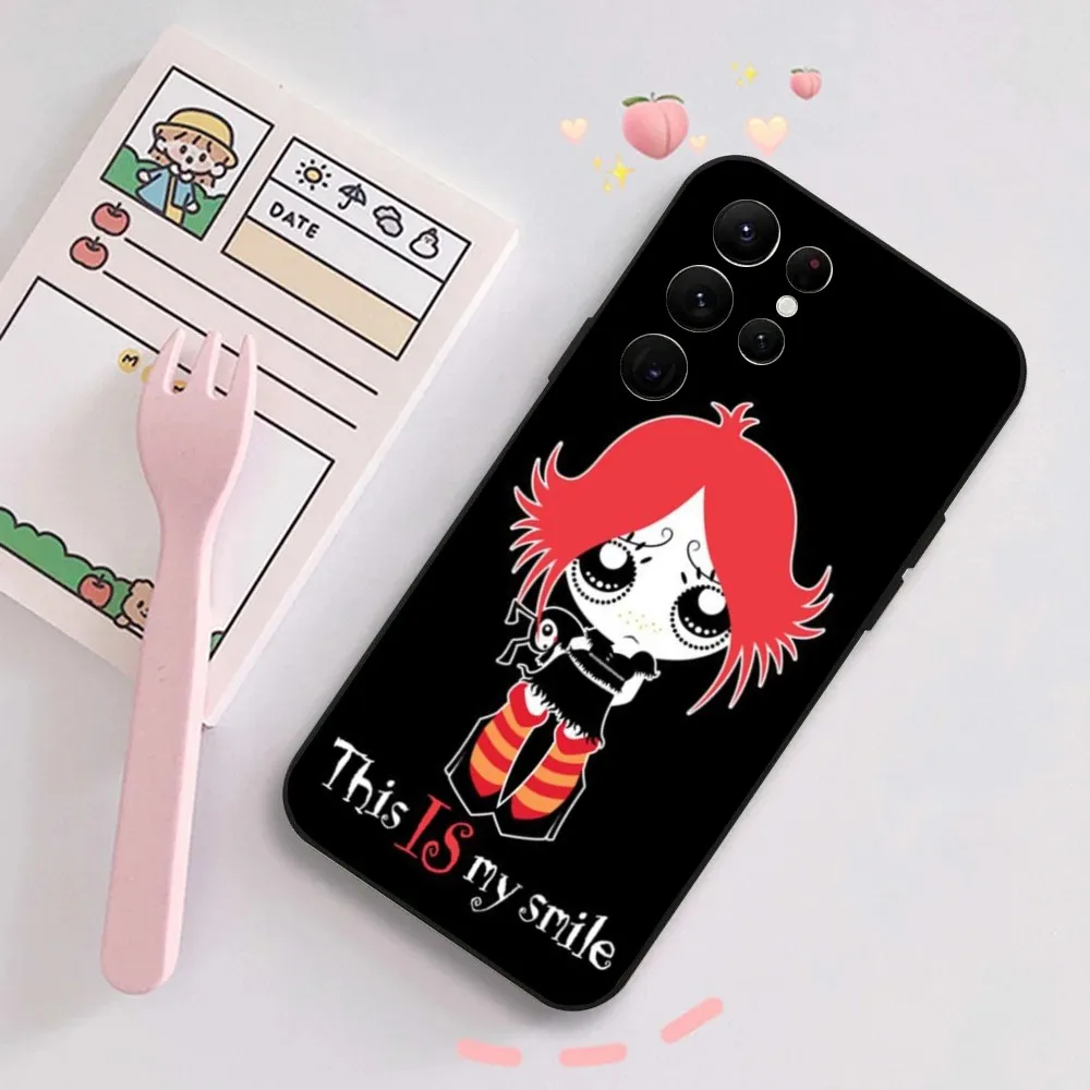 Cute Ruby Gloom Red hair Phone Case For Samsung Galaxy A20,A21s,A22,A31,A32,A52,A53,A72,73,A80,A91Soft Black Cover