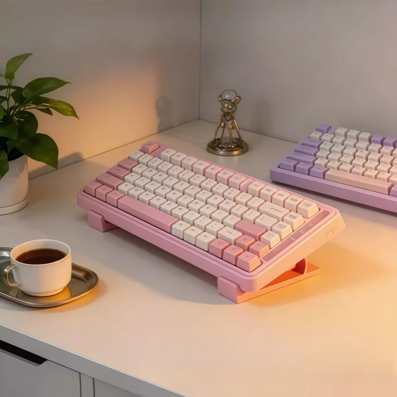 1 Pair Portable Keyboard Elevated Stand Raised Keyboard Angle Plastic Computer Keyboard Riser Accessories  Keyboard stand