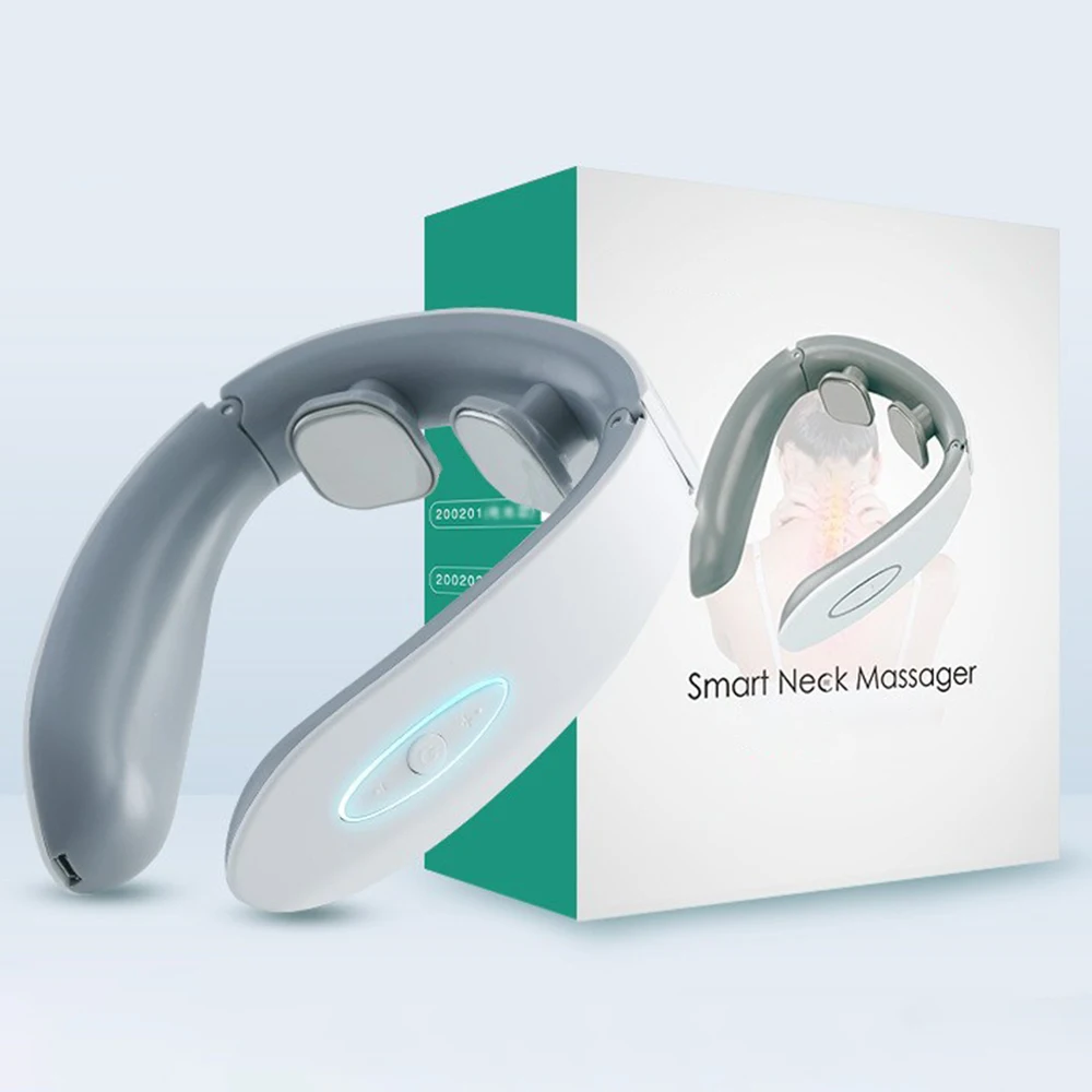 

Intelligent Neck Massager with Heat, Electric Pulse Neck Massager for Pain Relief, Wireless Neck Massager