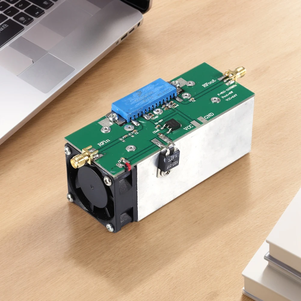 RF Power Amplifier 600-1100MHz Gain=30dB Pout=8W RF Power Amp RF Amplifier AMP for Ham Radio
